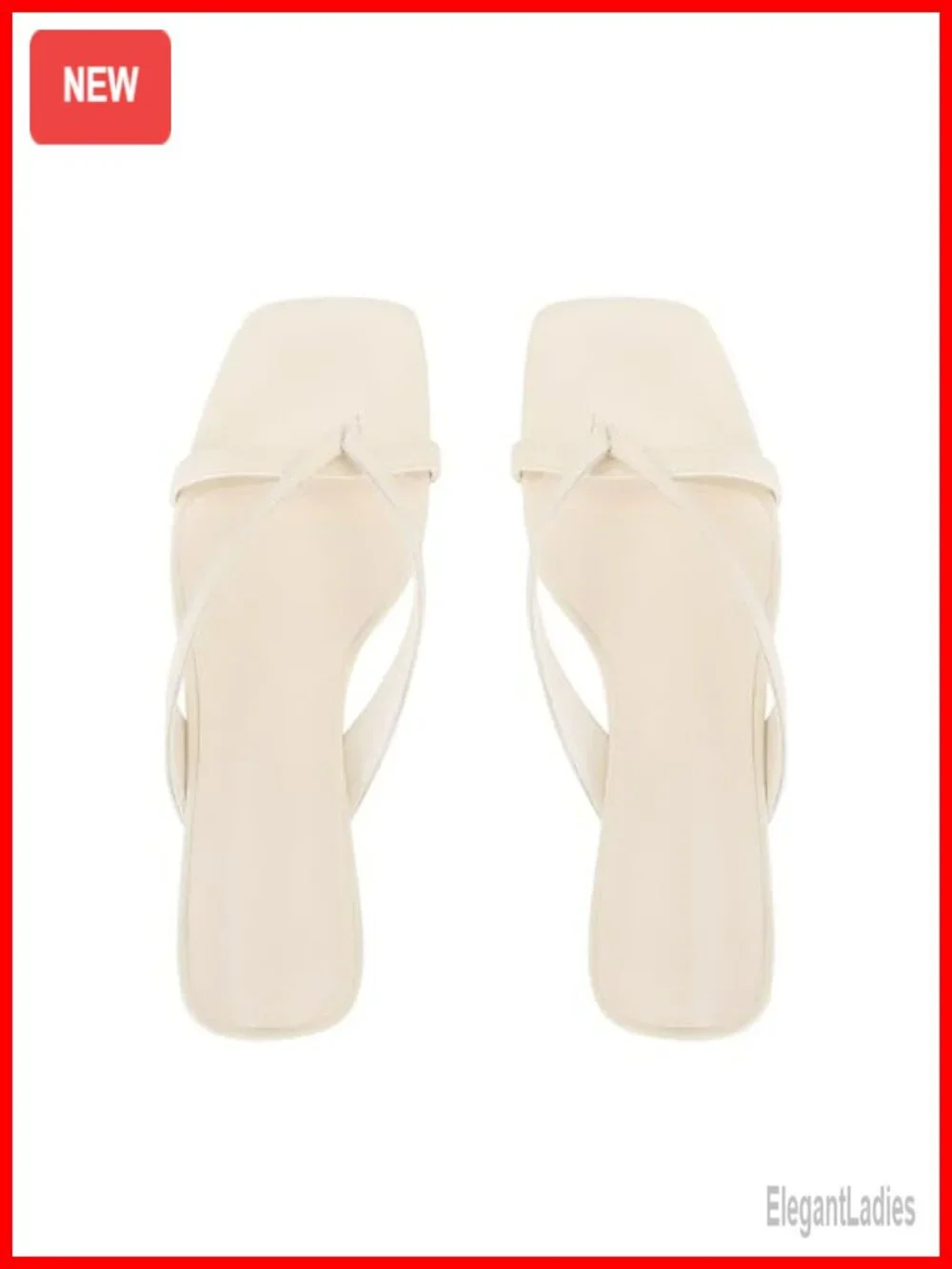 Kitten Heel Sandals Vegan Leather Strappy Mule Flip Flop Open Toe Slides